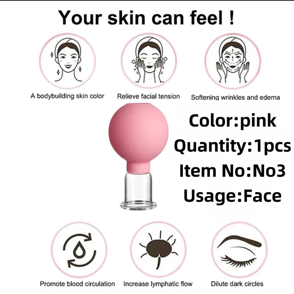 Tuhopeta Vacuum Cupping Glass Jar Cellulite Massager Acupuncture Suction Cup Slimming FatBurning Health Care Chinese MedicalTool