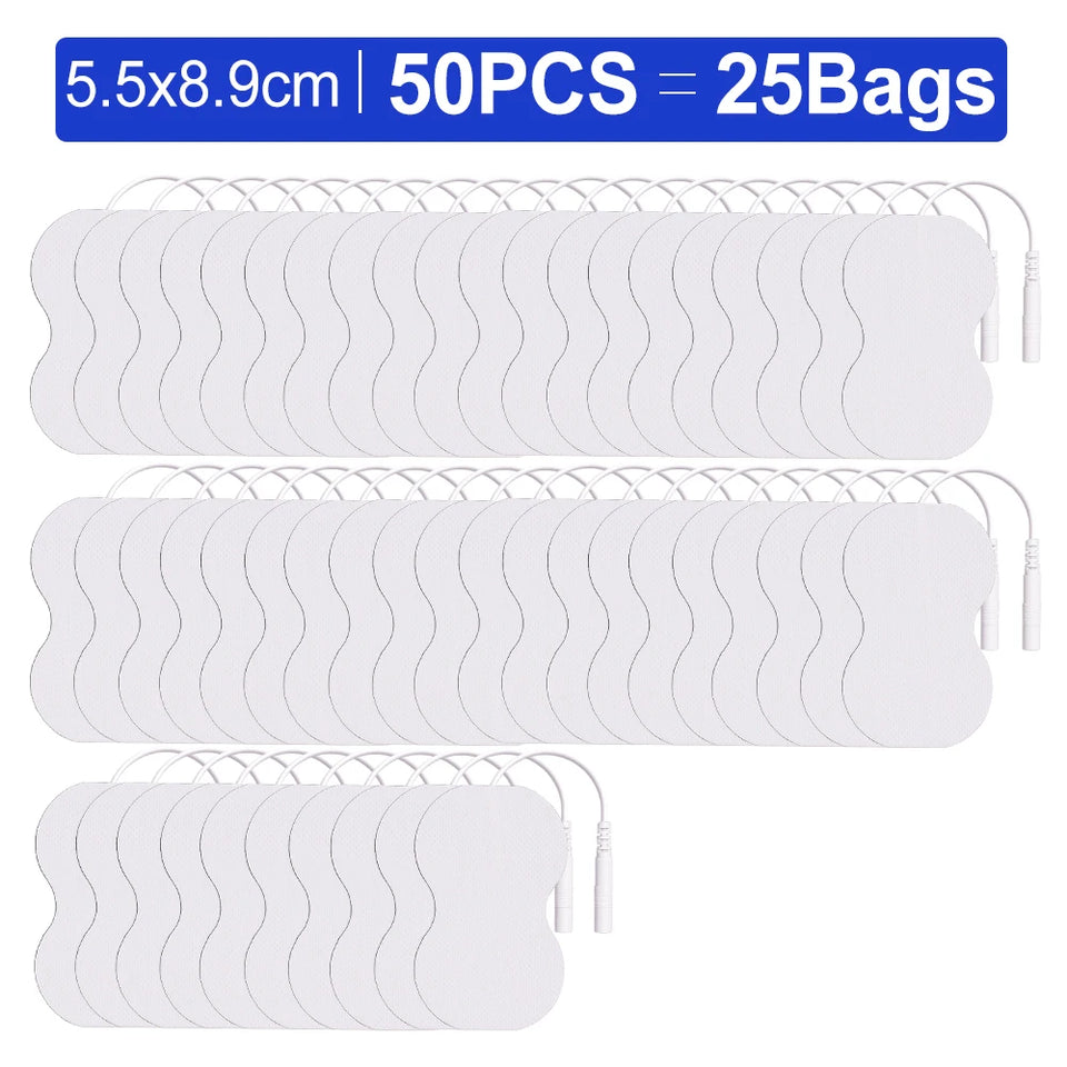 50/20/10pcs Electrode Pads Muscle Stimulator Acupuncture Physiotherapy Patches Tens Machine Conductive Gel Body Massage Pads