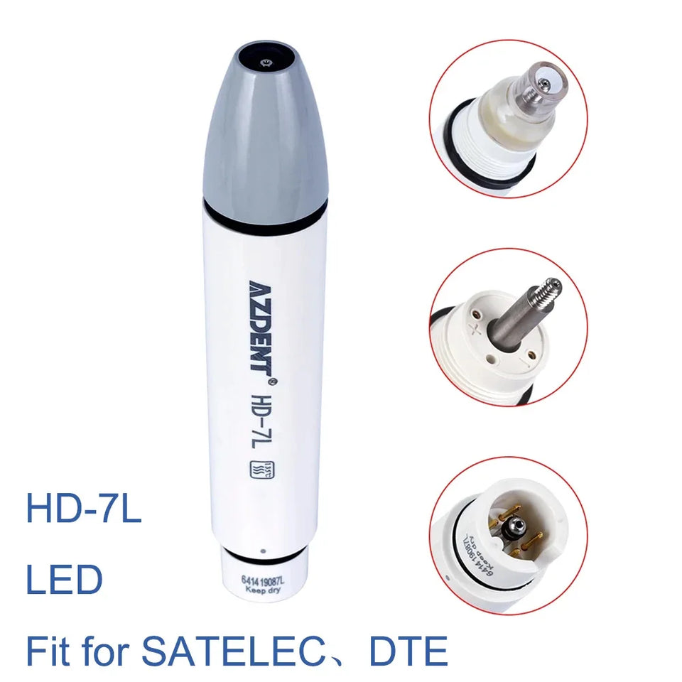 AZDENT Ultrasonic Piezo Scaler Handpiece – Compatible with EMS, DTE, WOODPECKER, SATELEC, VRN (135° Sterilizable)