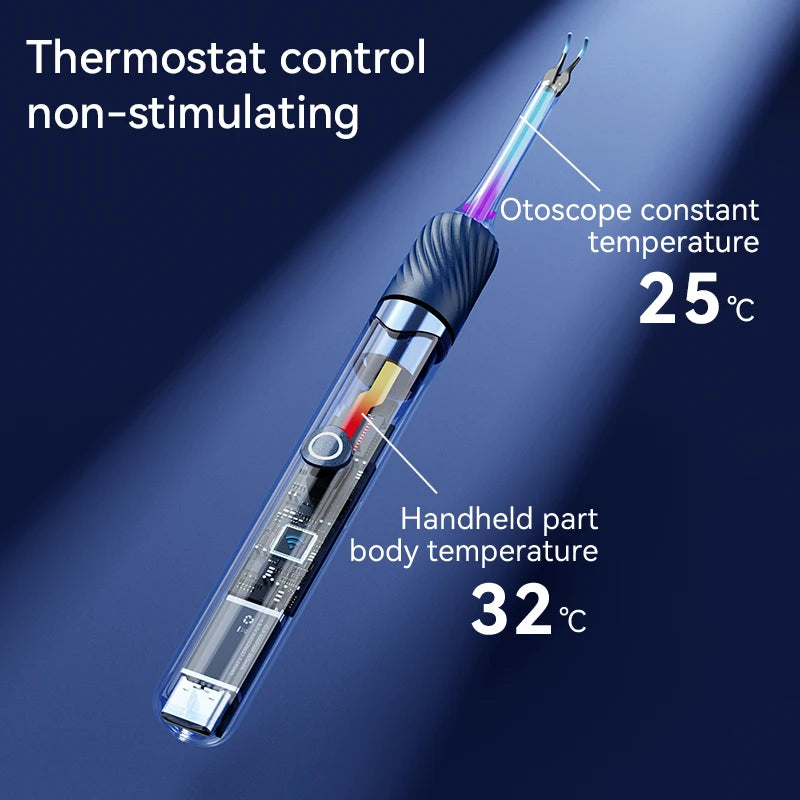 Visual Ear Cleaner with 12MP Camera – Ear Wax Removal Tool with Tweezers, Ear Pick & 6 Ear Spoons