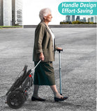 Ultralight Folding Manual Wheelchair – Durable Airline-Approved Transportation Chair for Easy Travel