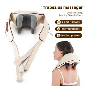 Manual Wooden Massage Roller Hand Push Handheld Body Massage Tool Full-Body Household Trigger Point Massager Face Shoulder Neck