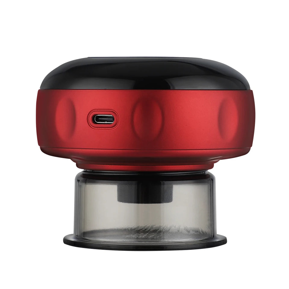 Electric Vacuum Cupping Massager Anti-Cellulite Suction Cups Heating Guasha Fat Burning Skin Scraping Body Slimming