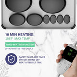 HOT STONE MASSAGE SET WITH TEMPERATURE ADJUSTMENT - Hot Stone Massage Set with Heater, Professional Spa Massage Tool - For Neck,