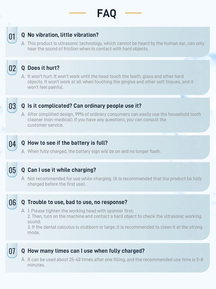 Schoben Ultrasonic Dental Scaler – Electric Tooth Cleaner for Tartar, Plaque & Stain Removal