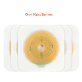 Two-Piece Colostomy Bag Set with Clamp Clips – 10 or 15 Bags + 6 Barriers for Ostomy Patient Care