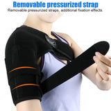 TIKE Adjustable Single Shoulder Support Brace – Black Stability Strap with Pads for Recovery & Injury Protection