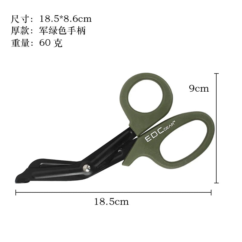 Outdoor Survival Paramedic Trauma Scissors – Heavy-Duty Emergency First Aid Shears for Medical Rescue & IFAK