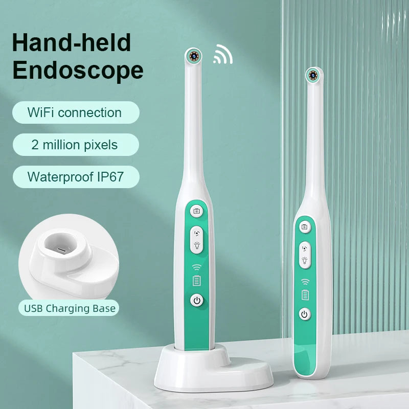 INSKAM WiFi Visual Mouth Camera – 1440P Dental Endoscope Oral Examination Camera with 2MP System, IP67 Waterproof