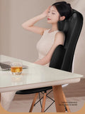 Upgrade Electric Full Body Massage Chair Neck Back Waist Leg Vibration Kneading Shiatsu Cushion Seat Relaxation Trapezius Massag