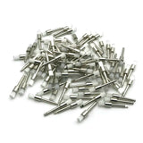 100PCS White Nylon Dental Polishing Brushes – Flat Latch-Type Teeth Polisher for Dentists & Labs