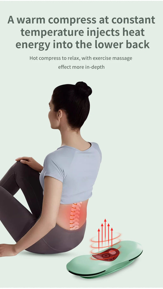 New Upgrade Air-Lip Stretch Low Frequency Thermal Vibration Waist Massage Heeling Spot Left and Right Swing + Up and Down Tracti