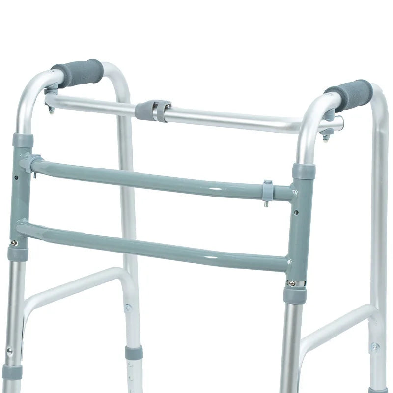 Lightweight Aluminum Folding Walker for Seniors – Non-Slip, Adjustable, Easy Mobility Aid