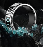 2025 SR08 Smart Ring – LED Display, Heart Rate & SpO₂ Monitor, 5ATM Waterproof Fitness Ring for Men & Women