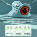 Multifunction EMS Electrotherapy Heating Cervical Spine Pillow Wireless Ergonomic Acupressure Neck Pillow for Relax Pain Relief