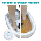 Detox Ion Electric Foot Spa Bath Massager Machine Foot Bath Cleaning Footspa Vibrating Whirlpool Care Arrays Aqua Health Therapy