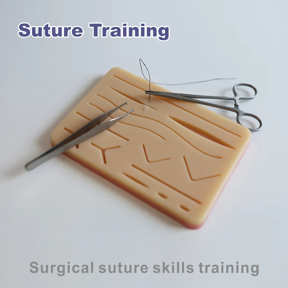 Medical Suture Practice Kit – Surgical Training Set with Skin Pad Model & Tools for Students