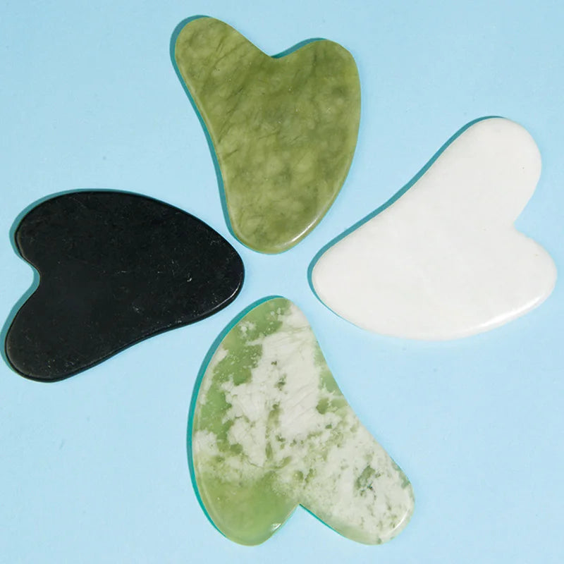 Natural Jade Face Massager Gua Sha Stone Face  Guasha Masaje Facial Board Acupoint Eye Care SPA Massager Tool massage visage