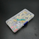 80PCS Dental Prophy Polishing Brush Cups – Alumina, Nylon, Cotton Wool, and Felt Wheels for Professional Dental Cleaning