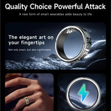 2025 SR08 Smart Ring – LED Display, Heart Rate & SpO₂ Monitor, 5ATM Waterproof Fitness Ring for Men & Women