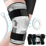 Sports Knee Brace with Side Stabilizers & Patella Gel – Compression Sleeve for Meniscus Tear, Knee Pain, Injury Recovery