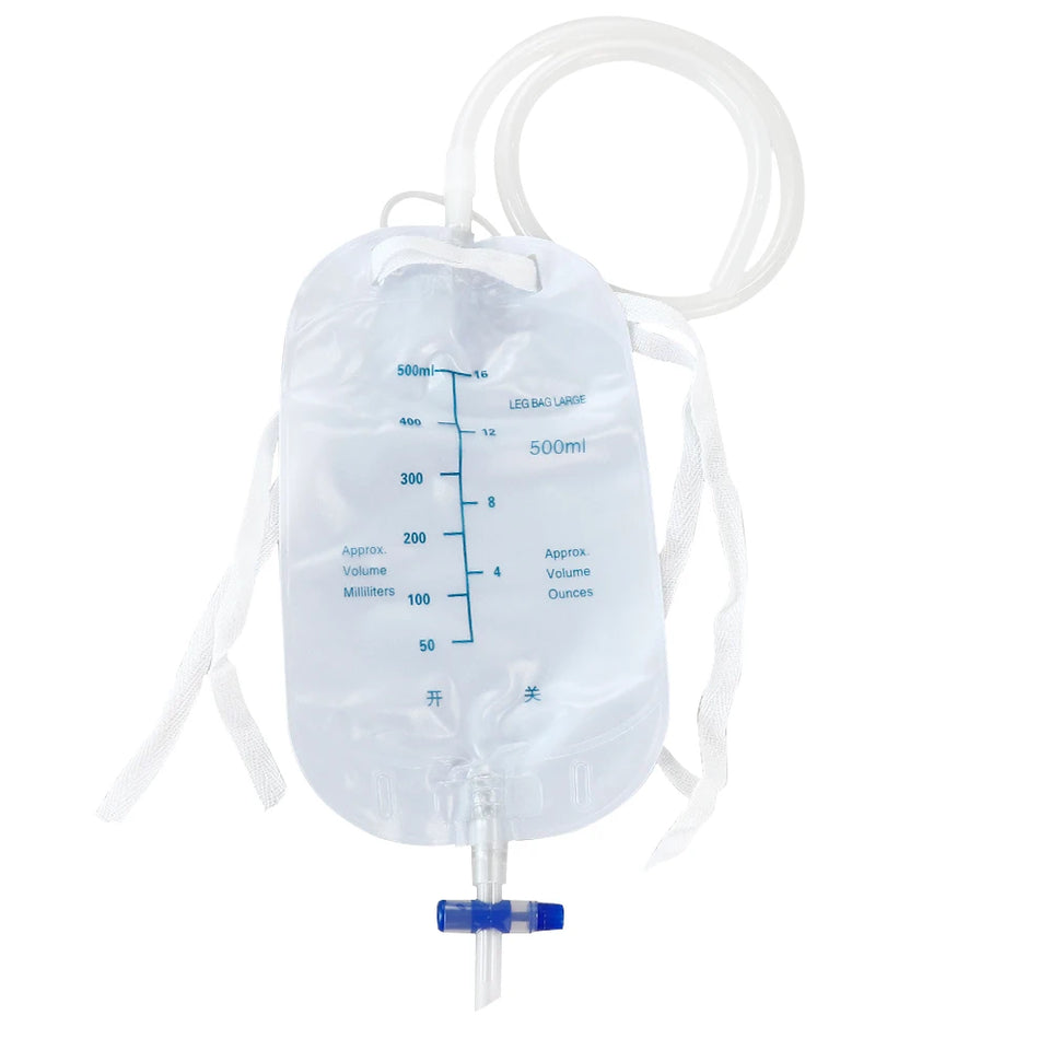 Reusable Male Wearable Silicone Urine Bag with Catheter & Drainage System