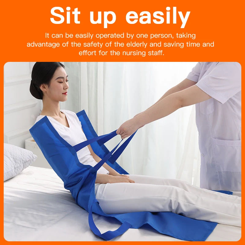 Elderly & Disabled Transfer Belt – Nursing Shift Pad & Turn Over Aid for Bedridden Patient Mobility