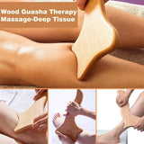 Wooden Massage Tools Wood Lymphatic Drainage Massager Anti Cellulite Body Shaping Tools for Beauty, Gua Sha, Sore Muscle Relief