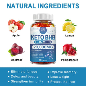 BHB Keto Gummies for Weight Loss – Slimming Support for Men & Women, Body Shape Management & Detox