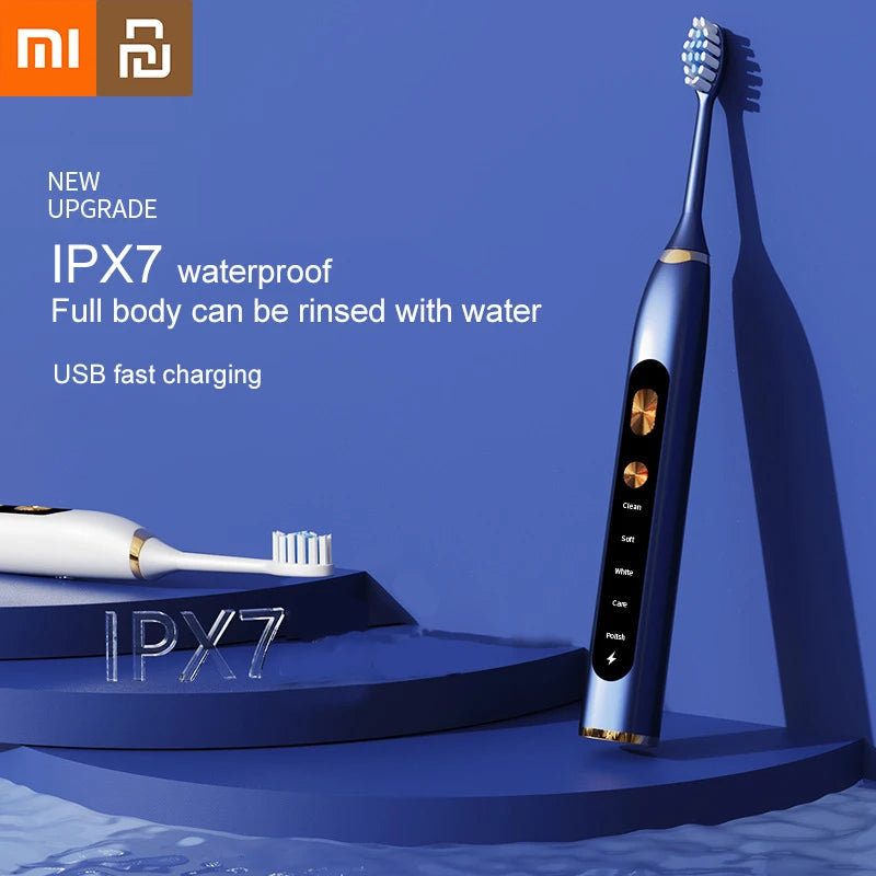 Xiaomi Youpin Sonic Electric Toothbrush – USB Rechargeable, IPX7 Waterproof, 3 Modes, 180-Day Battery Life