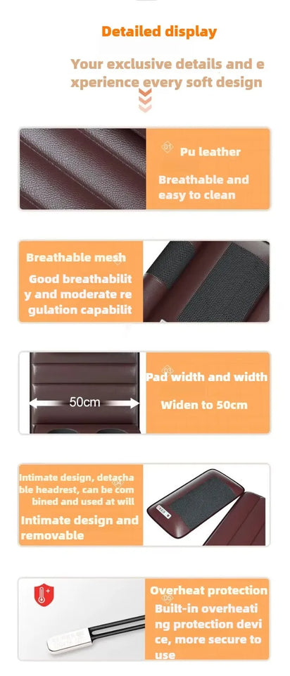 Electric Full Body Massage Mattress with Heat & Airbag Cushion