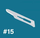 100PCS Sterile Dental Surgical Blades – Carbon Steel Scalpel Knives with Handle for Medical, Beauty, and DIY Repairs