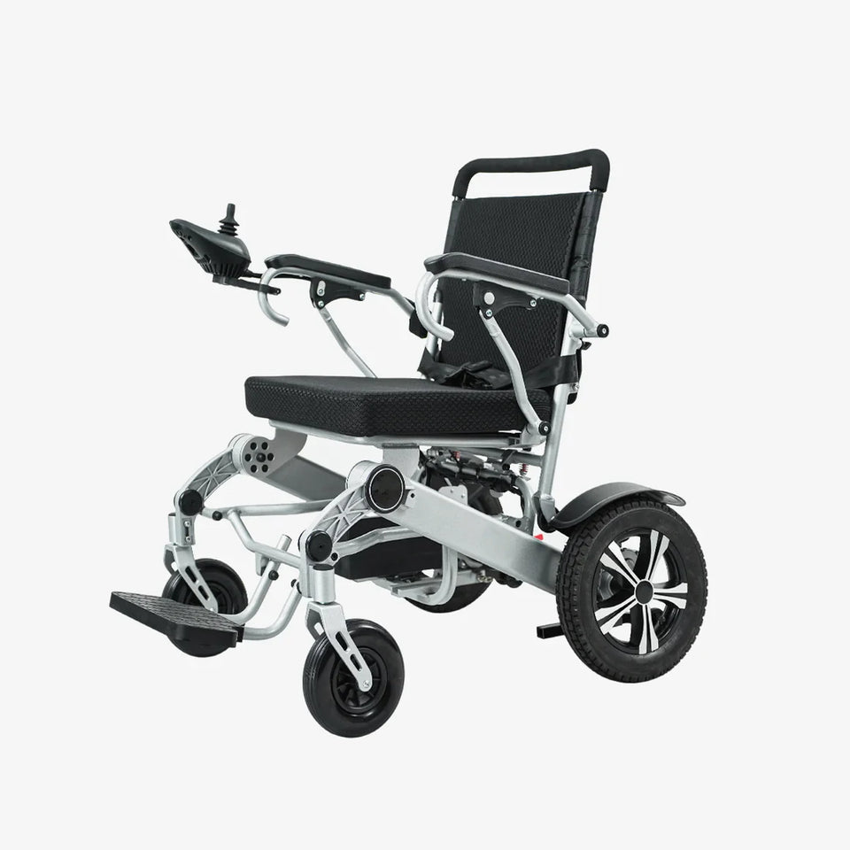 Lightweight Foldable Electric Wheelchair for Adults – Portable All-Terrain Motorized Chair, 264 lbs Capacity