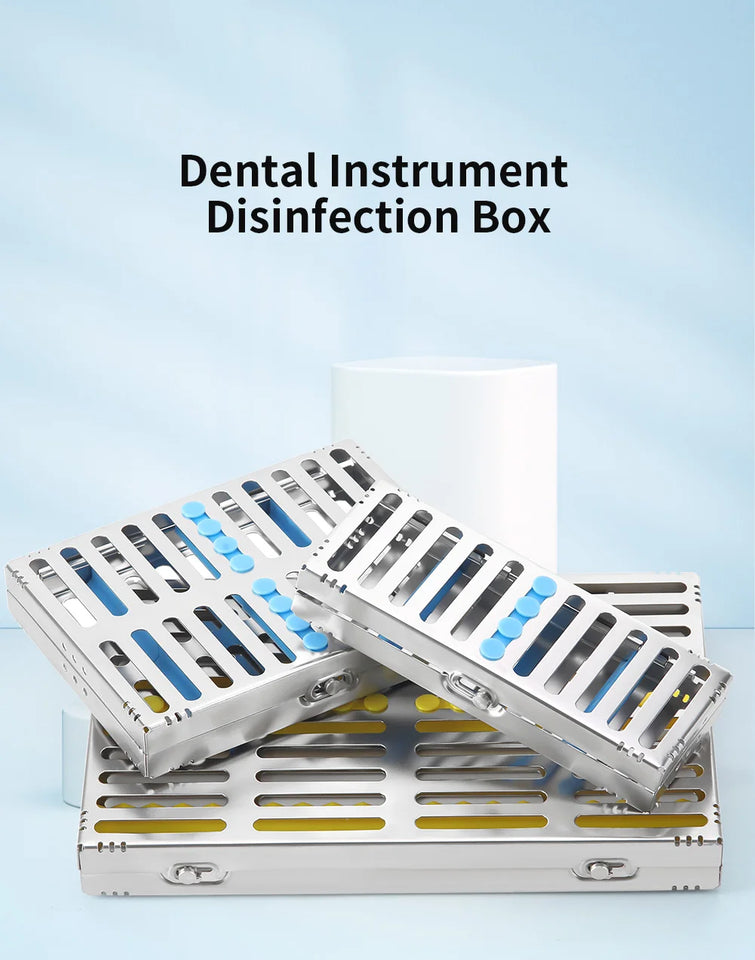 AZDENT Dental Sterilization Rack – Autoclavable Surgical Cassette & Disinfection Tray