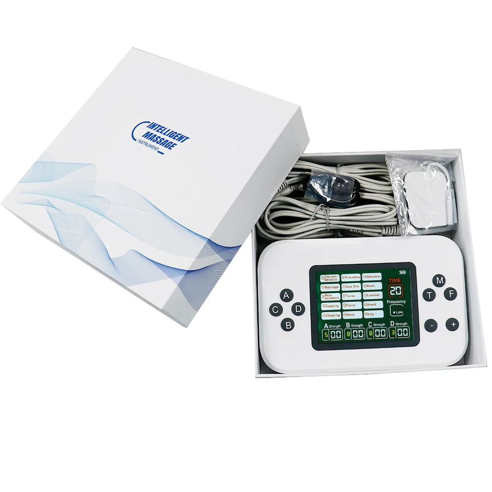 30 Levels 15 Modes Electric Tens Relax Muscle Stimulator EMS Acupuncture Body Facial Massager Digital Therapy Slimming Machine