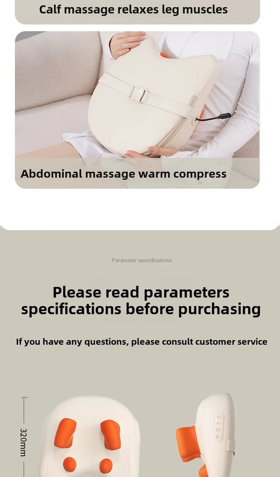 Trapezius Electric Massage Pillow For Neck and Shoulder Wireless Car And Home Massager Heat Waist Leg Cervical Shiatsu Kneading