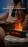 Colorful Flame Aroma Diffuser – 150ml Waterless Air Humidifier with Remote & Timer
