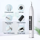 Schoben Ultrasonic Dental Scaler – Electric Tooth Cleaner for Tartar, Plaque & Stain Removal