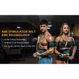 EMS abdominal fitness suit intelligent massage abdominal belt sticker can be used with water spray without gel pad USB charging