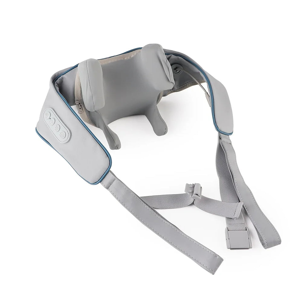 Foreverlily Wireless Neck and Shoulder Massager – Heated Kneading Massage Shawl