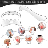 Stainless Steel Gua Sha Massage Tools Muscle Scraper Tool,Graston Tool Set for myofascial Release,Scar Tissue Massager for Back