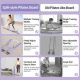 2-in-1 Abs & Ski Board – Portable Core and Leg Trainer Pilates Reformer for Home Gym