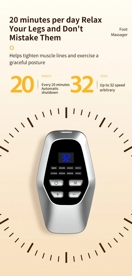 JianYouCare EMS Foot Massager Pad remote control Muscle Stimulation Improves Blood Circulation Acupoints massage usb charge home