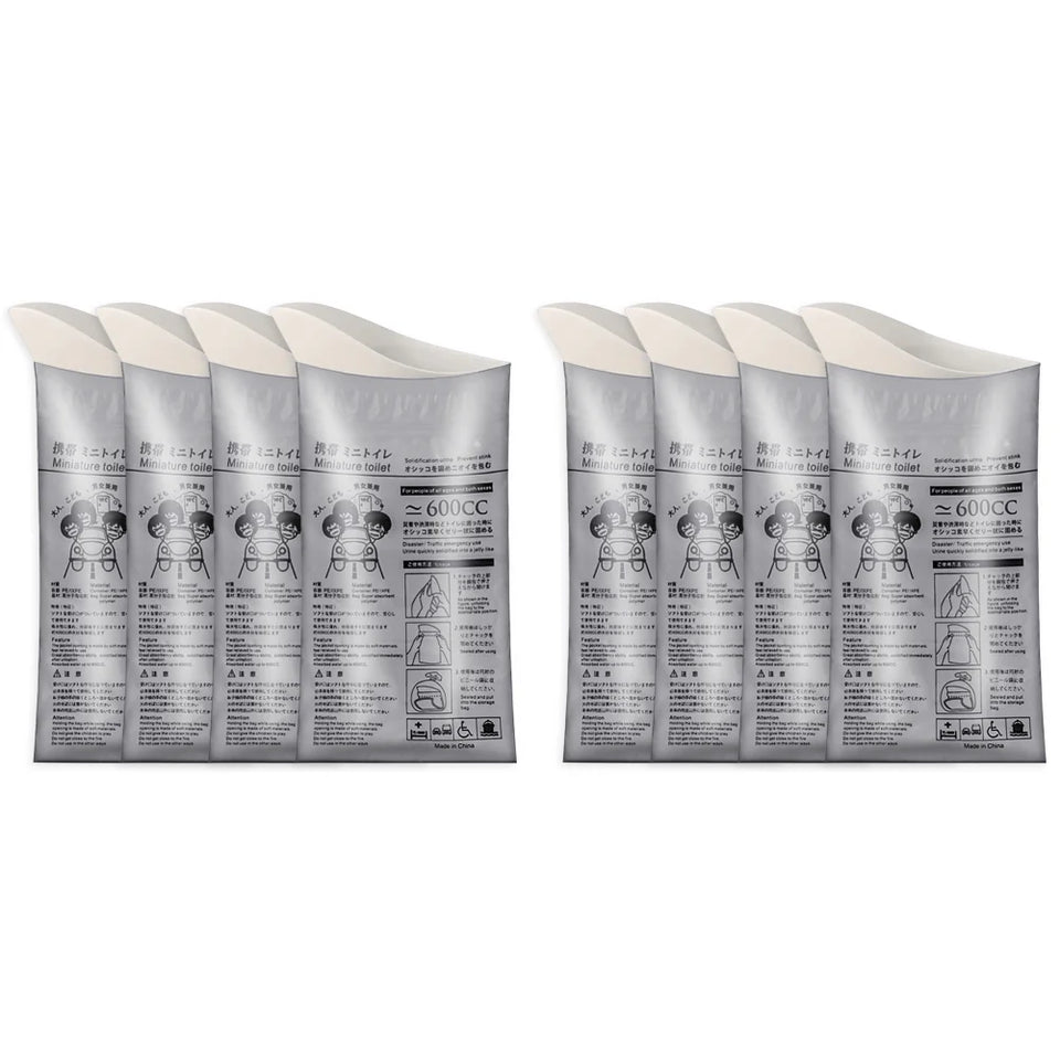 Disposable Emergency Urine Bags 600ml – Portable Travel Toilet for Men, Women & Kids (4–40pcs)