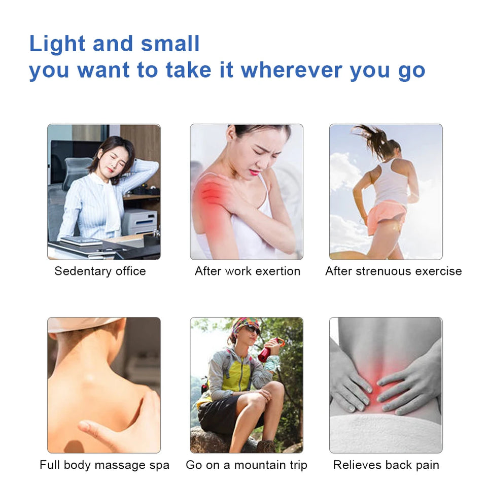 12 Modes TENS Low Frequency Therapy Device EMS Muscle Stimulator Electric Pulse Massager Myostimulation Apparatus Massage Relax