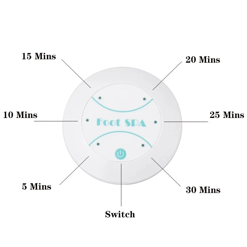 Ion Electric Foot Spa Massager Machine with Vibration Whirlpool Heating & Bubble for Ultimate Foot Relaxation and Care