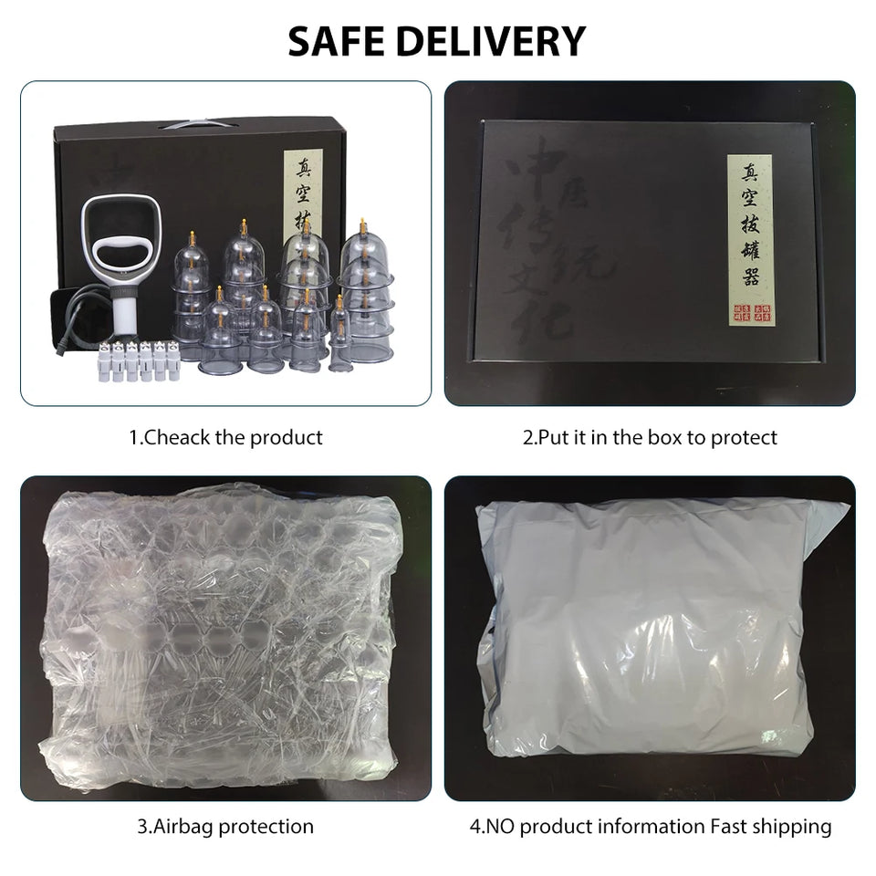 Suction Cups Acupunture Vacuum Massage Jars Hansol Cuppings Therapy Set Plastic Guasha Ventosas Masaje Facial Massager For Body