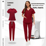Unisex Medical Scrub Set with Pockets – Jogger-Style Nurse & Doctor Uniform for Clinical, Surgical & Veterinary Work