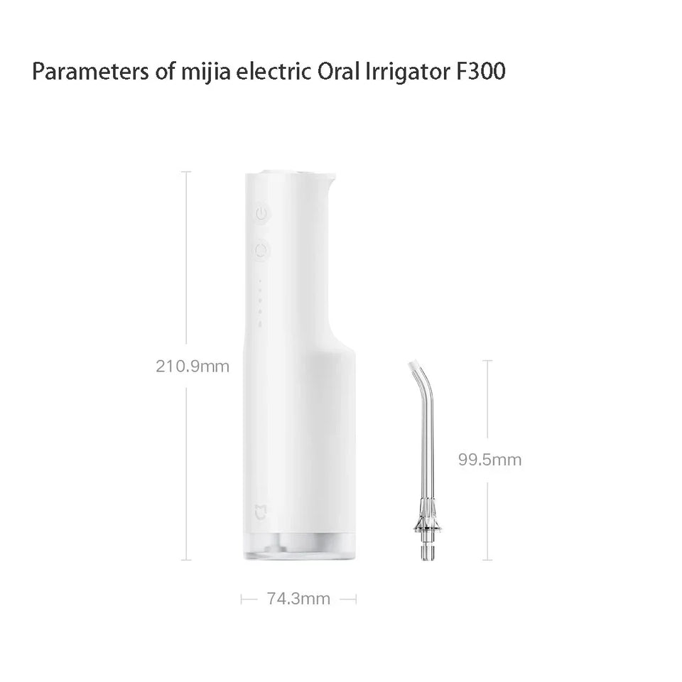 Xiaomi Mijia MEO703 Portable Oral Irrigator F300 – Electric Water Flosser with 240ml Tank, 4 Modes, IPX7 Waterproof