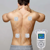4 Mode Tens Pulse Machine Muscle Nerve Electrostimulator EMS Acupuncture Physiotherapy Massager Electrode Patch Digital Therapy